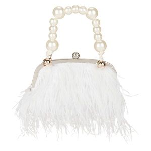 Roaring 20’s White Feather Bag